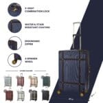 Luggage Suitcase Travel Bag Carry On Hand Cabin Check in Hard-Shell 4 Spinner Wheels Trolley Set | Vintage - Image 106