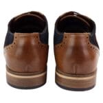 Mens Real Leather Suede Brogues Derby Oxford Shoes Classic British Smart Casual - Knighthood Store
