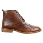 Botines Brouge informales elegantes para hombre, de cuero con cordones, estilo Peaky Blinders, años 20 - Knighthood Store
