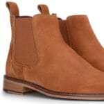 Bottines Chelsea à enfiler en daim camel pour homme - Knighthood Store