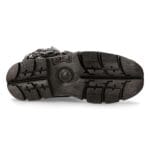 New Rock 391-S18 Schwarze Lederstiefel mit halbhoher Schafthöhe - Knighthood Store