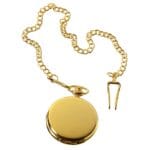 Orologio da tasca Blinders classico in argento e oro rosa degli anni '20 con catena vintage retrò - Knighthood Store