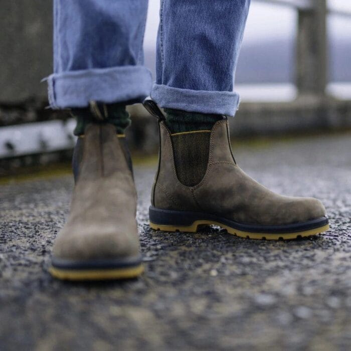 Botas Chelsea Blundstone 1944 de piel marrón con amortiguación - Tienda Knighthood