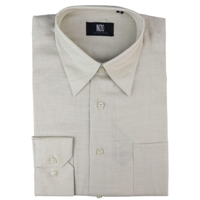 Mens Linen Summer Shirt Breathable Fabric Classic Full Sleeve - Knighthood Store
