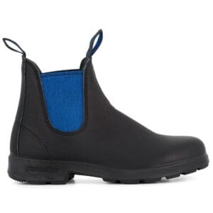 Blundstone 515 Black Blue Leather Chelsea Boots Black Blue Slip On Retro Ankle - Knighthood Store