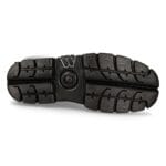 New Rock M-WALL127N-C1 Boots Black Leather Wall Rock Biker Mid-Calf Tower Boots - Knighthood Store