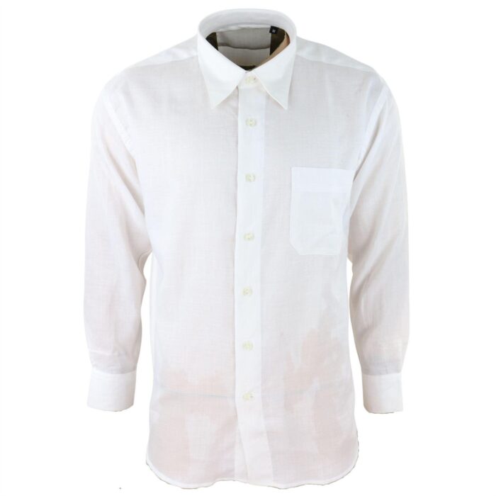 Mens Linen Summer Shirt Breathable Fabric Classic Full Sleeve - Knighthood Store