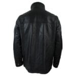 Mens 3/4 Real Leather Safari Jacket Overcoat Removable Double Zip Black Brown - Knighthood Store