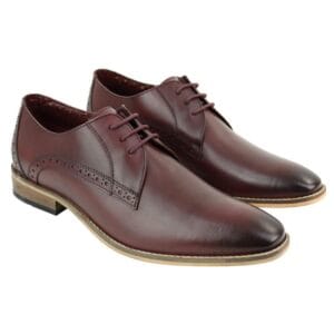 Scarpe Derby classiche da uomo in pelle con lacci, stile inglese, eleganti e casual - Knighthood Store