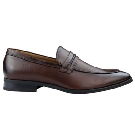 Men's Moccasin Loafers Shoes Leather Lined Slip On Smart Formal Shoe Black Brown - Knighthood Store