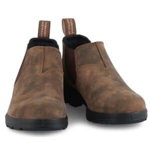 Blundstone 2036 Stivali bassi in pelle marrone rustico, stile classico vintage retrò - Knighthood Store