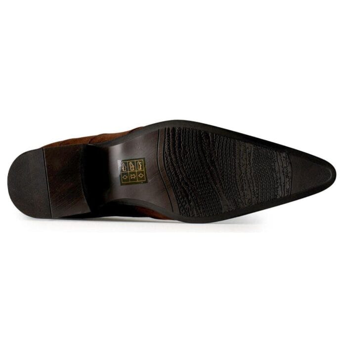 Zapatos de punta de metal para hombre, de ante, charol, con cordones, estilo vaquero, baile italiano - Knighthood Store