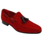 Mocassini da uomo in pelle scamosciata, scarpe da guida slip-on con nappe, eleganti e casual - Knighthood Store