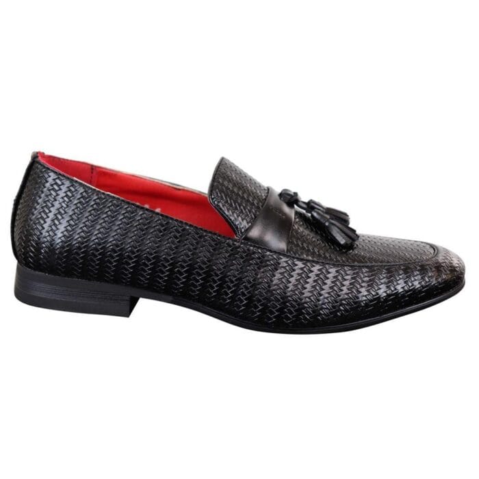 Mocassini da uomo classici vintage con nappe in pelle PU, eleganti e casual - Knighthood Store