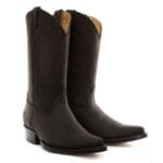 Botas vaqueras para hombre, puntiagudas, negras y marrones, estilo Luisiana, de cuero auténtico, estilo western cubano - Knighthood Store