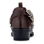 Zapatos de montar estilo vaquero de piel auténtica con estampado de serpiente para hombre, con tacón cubano Wincklepickers - Knighthood Store