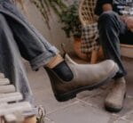 Botas Chelsea Blundstone 2052 de piel verde oliva y caqui, clásicas, sin cordones - Knighthood Store