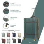 Luggage Suitcase Travel Bag Carry On Hand Cabin Check in Hard-Shell 4 Spinner Wheels Trolley Set | Vintage - Image 62