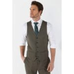 Costume homme 3 pièces vert sauge, coupe ajustée, mariage d'été - Knighthood Store