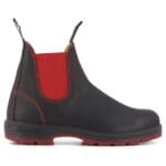 Botas Chelsea Blundstone 1316 de piel negra y roja - Knighthood Store