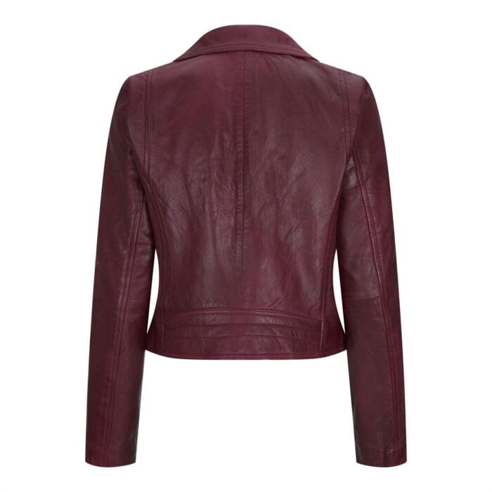 Damen Echtleder Bikerjacke Cross Zip Soft Slim Fit Brando Hellbraun Braun Schwarz Rot Gelb - Knighthood Store