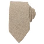 Camel Beige Oak Tweed Tie Hankie Hankerchief 2" Smart Formal Vintage Classic - Knighthood Store