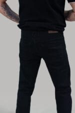 Herren Stretch Denim Jeans Navy Stonewash Schwarz Premium Milano Smart Casual - Knighthood Store