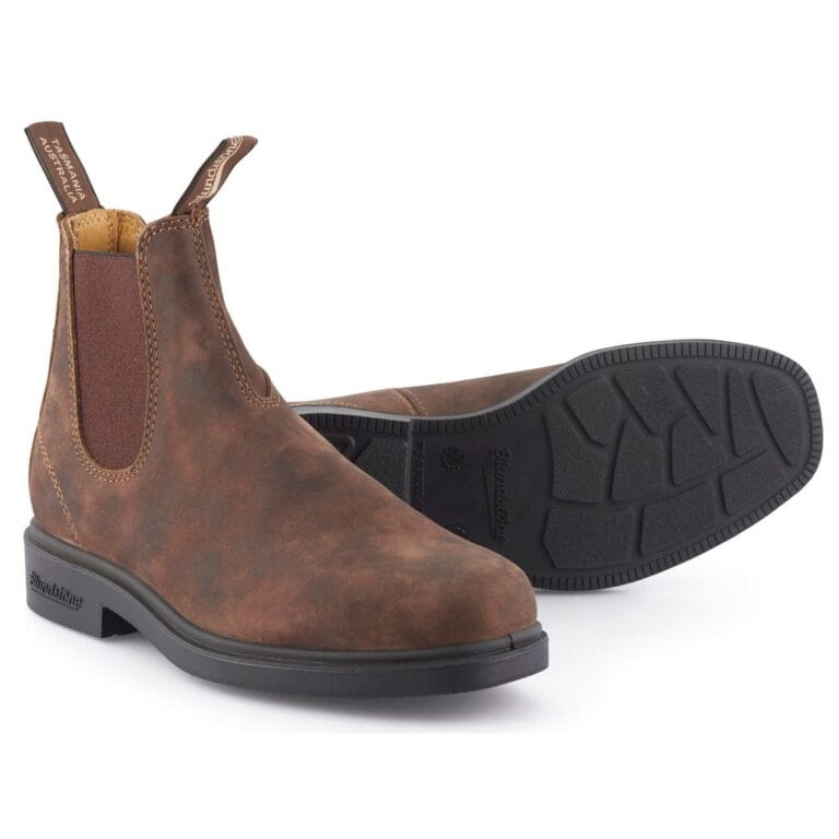 Stivaletti Chelsea australiani Blundstone 1306 con punta a scalpello, marrone rustico - Knighthood Store