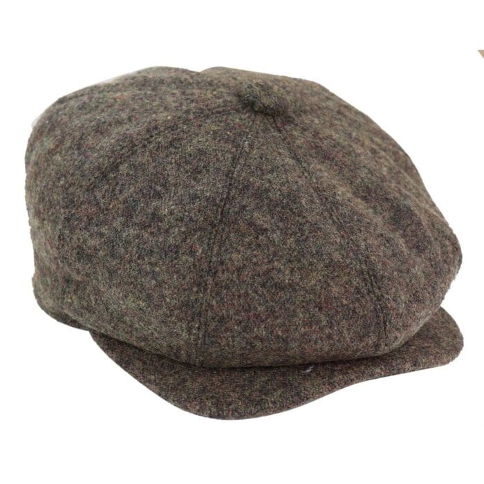 Mens Tweed Newsboy Peaky Blinder Baker Boy Razor Flat Cap Check Hat 8 Panel - Knighthood Store