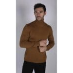 Pull polaire pour homme, col roulé, coupe ajustée, léger - Knighthood Store