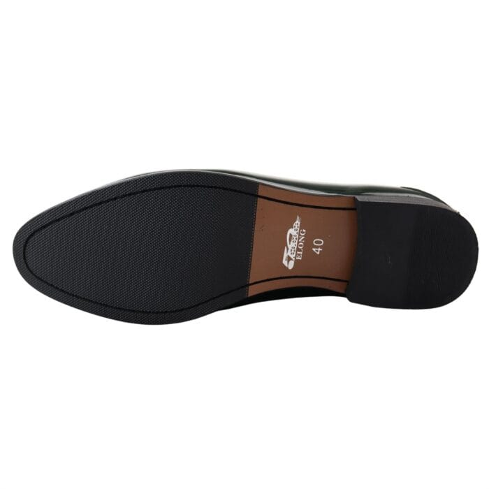 Mocassini da uomo in pelle verniciata, foderati, con nappe, scarpe eleganti - Knighthood Store