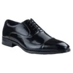Mens Smart Formal Black Brown Shoes Patent Round Toe VIntage 1920s - Knighthood Store