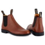 Stivaletti Chelsea Blundstone 1902 in pelle marrone chiaro, eleganti e classici, da rivenditore - Knighthood Store