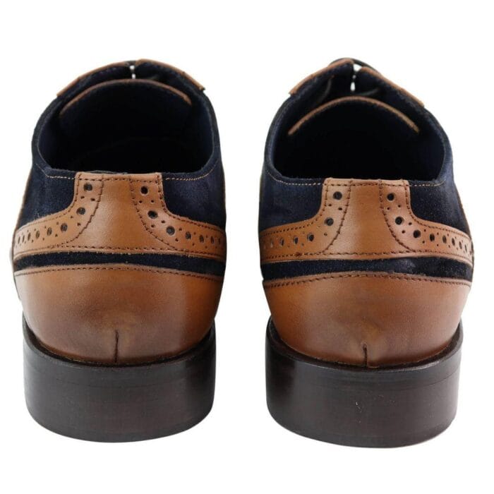 Scarpe brogue Oxford da uomo in pelle scamosciata con lacci, eleganti, casual e formali, stile Gatsby - Knighthood Store