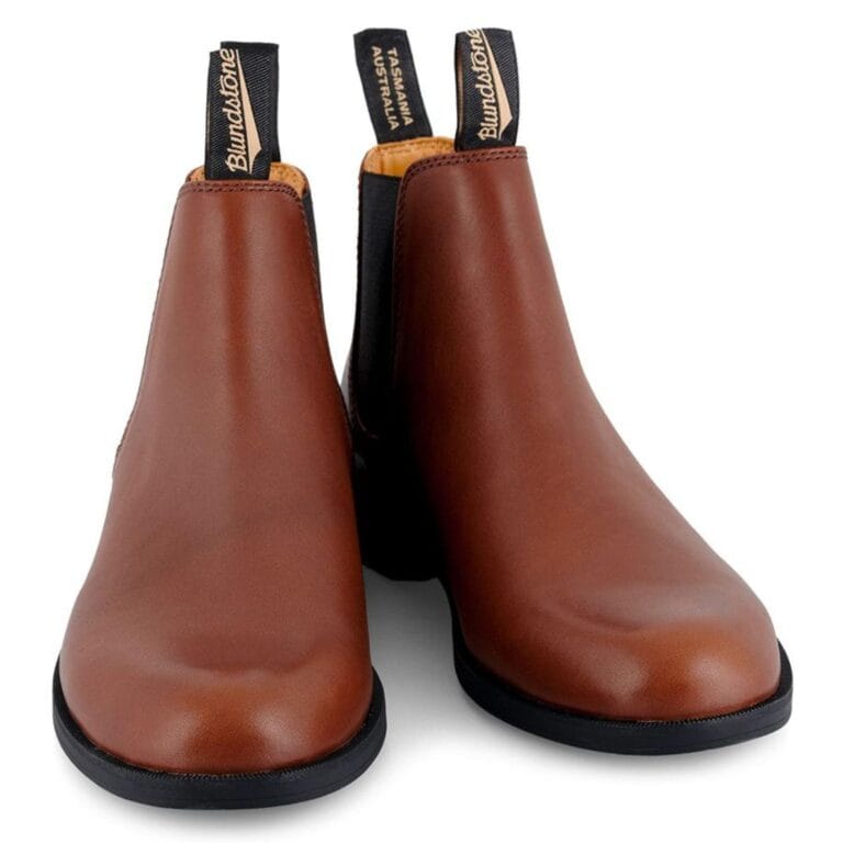 Stivaletti Chelsea Blundstone 1902 in pelle marrone chiaro, eleganti e classici, da rivenditore - Knighthood Store