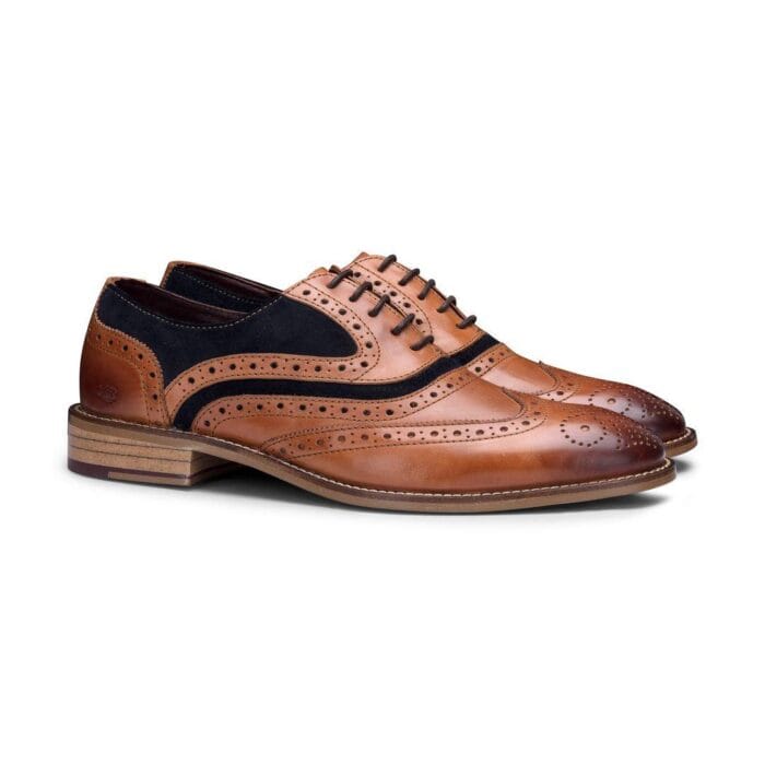 Chaussures homme en cuir véritable, richelieus, daim, tweed, lacets, style années 1920, élégantes et formelles - Knighthood Store