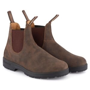 Blundstone 585 Rustikale braune australische Chelsea-Stiefeletten aus Leder - Knighthood Store