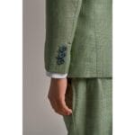 Boys 3 Piece Sage Green Check Suit Tweed Tailored Fit Wedding - Knighthood Store