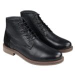 Stivali da uomo con punta tonda e lacci, in vera pelle, neri, marrone chiaro, eleganti, casual - Knighthood Store