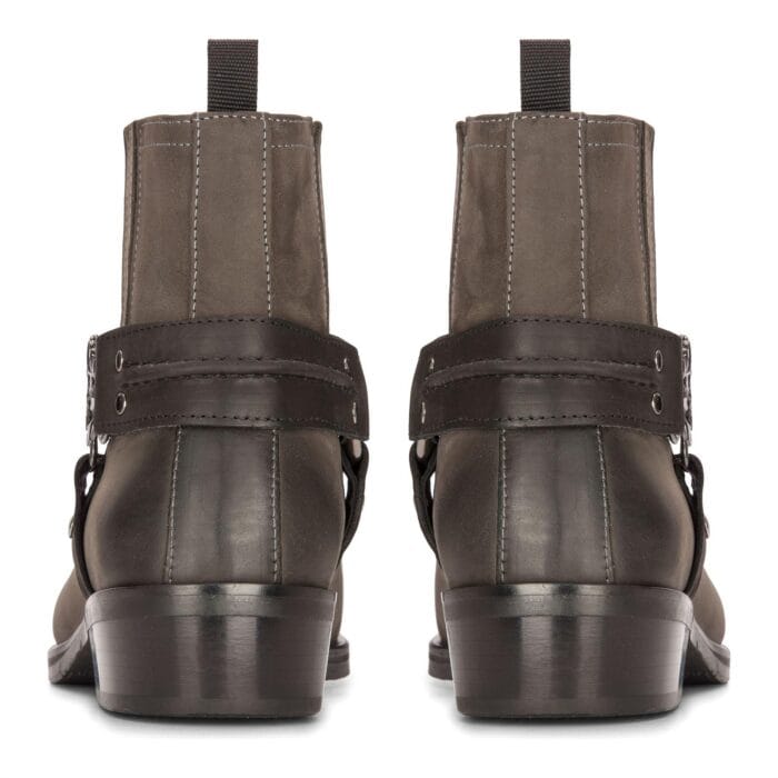 Mens Western Cowboy Boot Vintage Square Toe Country Hunting Hiking Real Leather Riding Bikers - Knighthood Store