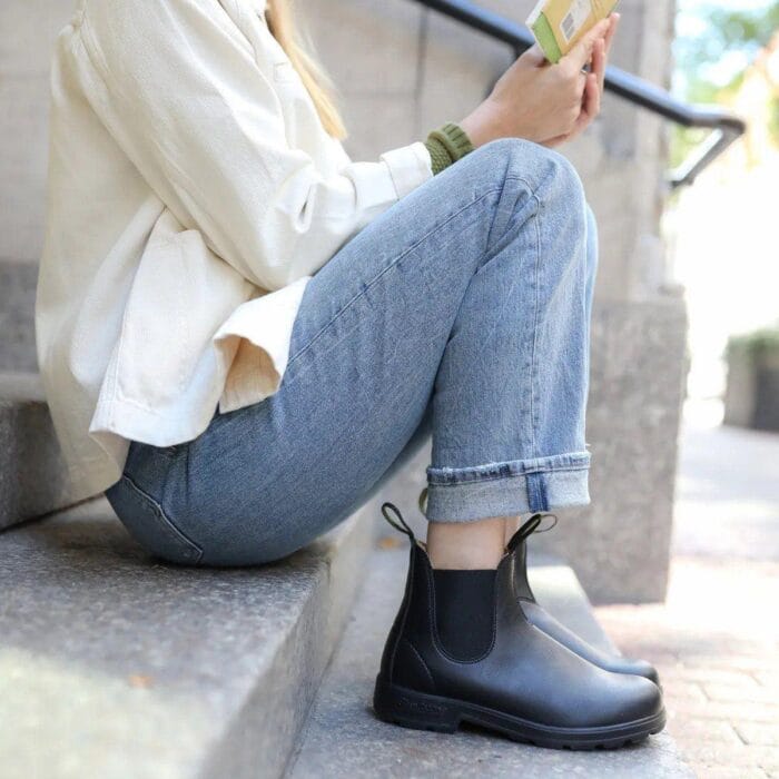 Botines Chelsea Blundstone 2115 Classic de piel vegana negra, botines clásicos - Knighthood Store