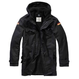 Parka de campo Brandit BW 3163, abrigo de combate militar del ejército alemán con forro de piel para invierno - Tienda Knighthood