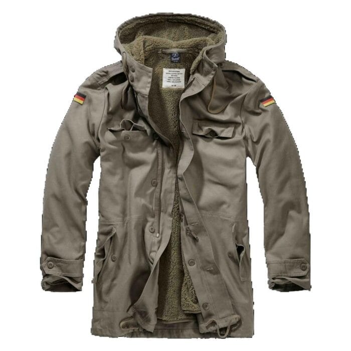 Brandit Field Parka BW 3163 Militär Deutschland Armee Kampfmantel Pelzgefüttert Winter - Knighthood Store