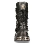New Rock 391 S1 Reactor Boots Goth Metallic Alle Größen Unisex Schwarz Wadenlang - Knighthood Store