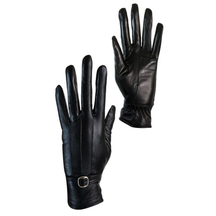 Damen Winterhandschuhe aus echtem Leder mit Fell-Fleece-Futter, warm, Geschenk für Damen, Touchscreen – Knighthood Store