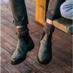 Botas Chelsea Blundstone 2052 de piel verde oliva y caqui, clásicas, sin cordones - Knighthood Store