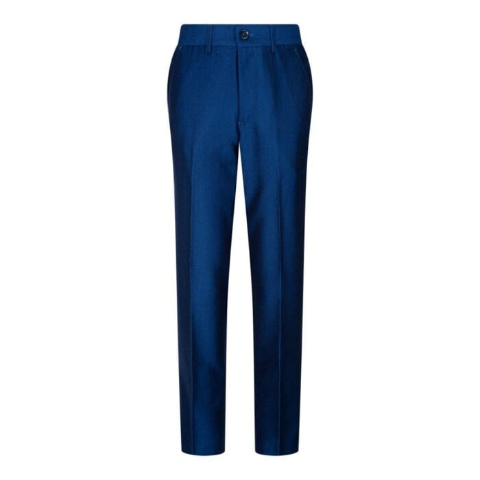 Traje de boda azul brillante de 3 piezas para niño, corte entallado, elegante y formal - Knighthood Store