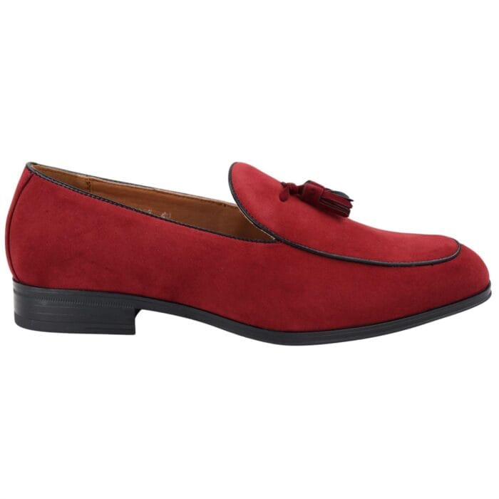 Herren Wildleder-Loafer, elegant, lässig, mit Quaste, Mokassins, Schlupfschuhe - Knighthood Store