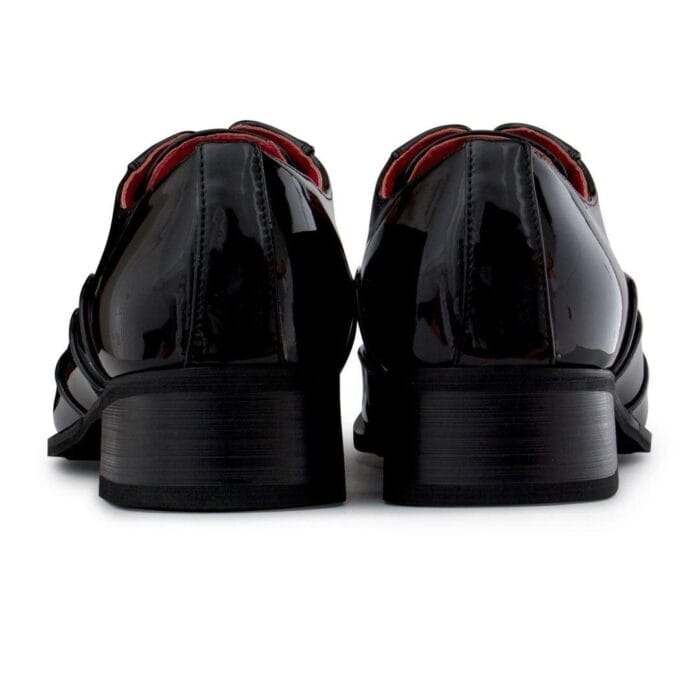 Zapatos de punta de metal para hombre, de ante, charol, con cordones, estilo vaquero, baile italiano - Knighthood Store