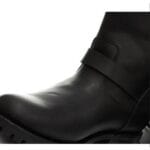 Stivali militari alti da uomo in vera pelle, neri, stile Ginders Wild One, stile punk rock gotico - Knighthood Store